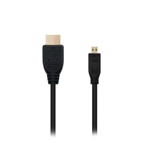 Cable micro hdmi tipo d a hdmi tipo a nanocable 1.8m negro 1.8m -  macho a macho -  alta velocidad -  negro