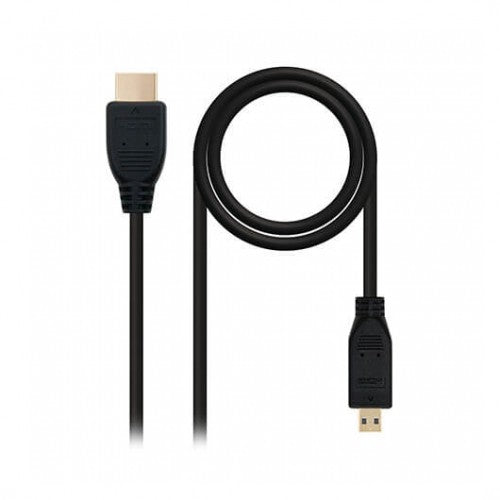 Cable micro hdmi tipo d a hdmi tipo a nanocable 1.8m negro 1.8m -  macho a macho -  alta velocidad -  negro