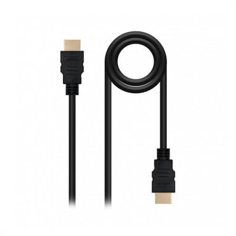 Cable hdmi 1.4 tipo a a hdmi tipo a nanocable 5m -  macho - macho -  alta velocidad -  4k -  10.2gbps -  negro