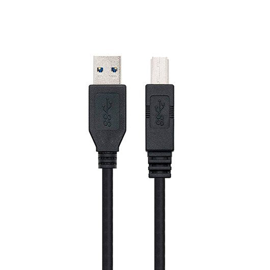 Cable usb tipo a 3.0 a usb tipo b 3.0 nanocable 2m negro macho - macho