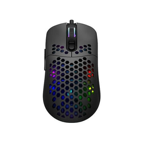 Mouse raton optico deepcool mc310 negro cable 1.3m -  7 botones -  12800 dpi -  rgb