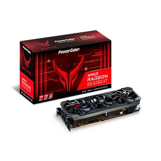 Tarjeta grafica powercolor radeon rx 6700xt red devil oc 12gb gddr6