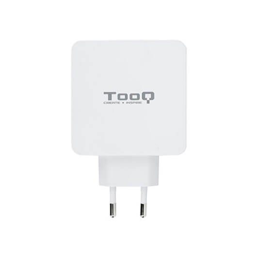 Cargador doble usb tipo c pd + usb tipo a qc3.0 tooq blanco usb tipo c pd - usb tipo a qc3.0 - 48w -  blanco