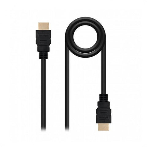 Cable hdmi 1.4 tipo a a hdmi tipo a nanocable 1.5m -  macho - macho -  alta velocidad -  4k -  10gbps -  negro