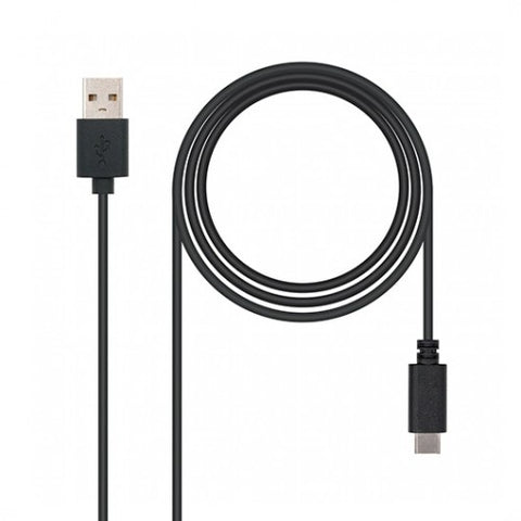 Cable usb tipo a 2.0 a usb tipo c 2.0 nanocable 2m negro macho - macho