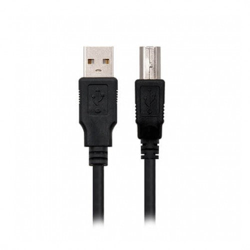 Cable usb tipo b 2.0 a usb tipo a 2.0 nanocable 1m - macho - macho -  impresora -  negro