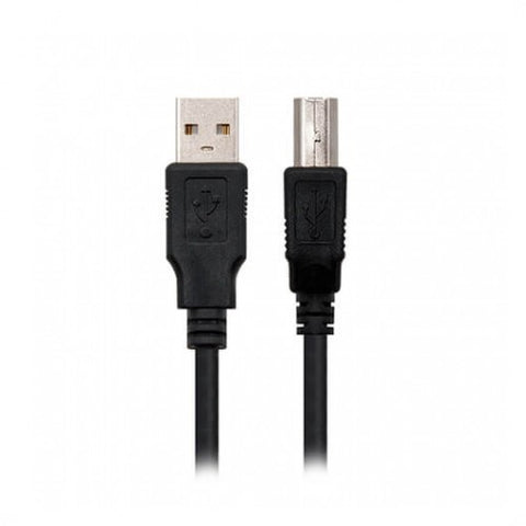 Cable usb tipo b 2.0 a usb tipo a 2.0 nanocable 1m - macho - macho -  impresora -  negro