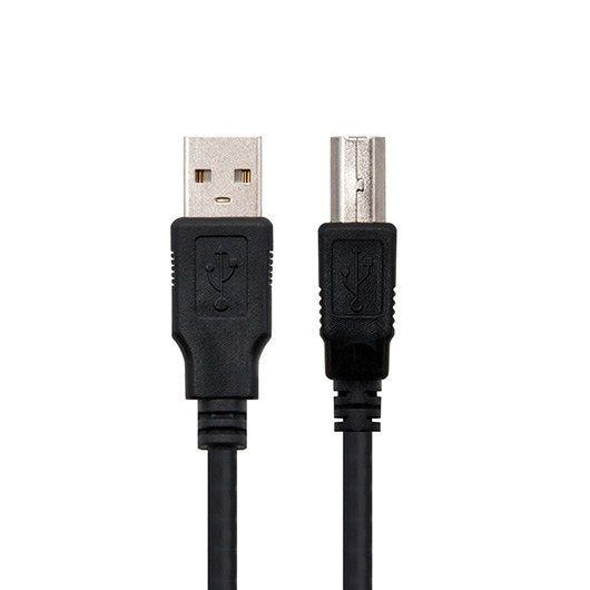 Cable usb tipo a 2.0 a usb tipo b 2.0 nanocable 3m negro macho - macho