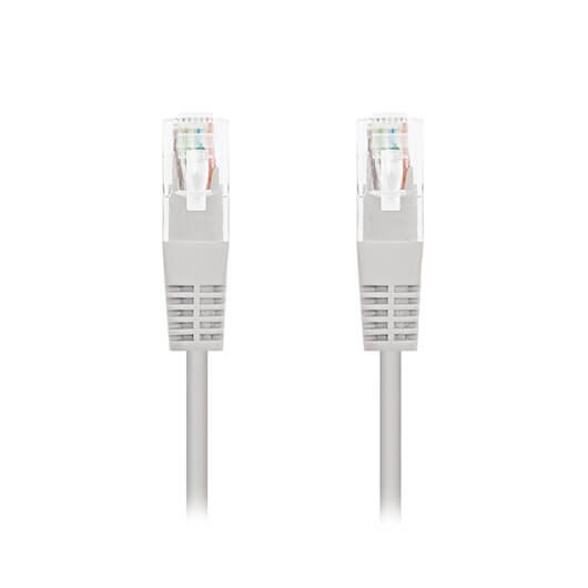 Latiguillo cable red utp cat5e rj45 nanocable 10m gris