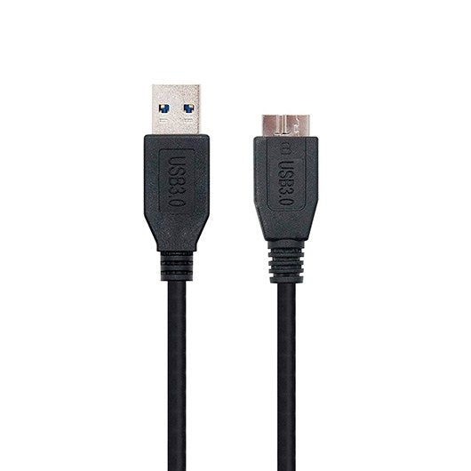 Cable usb tipo a 3.0 a micro usb tipo b 3.0 nanocable 1m negro macho - macho