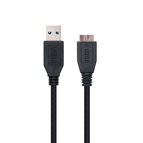 Cable usb tipo a 3.0 a micro usb tipo b 3.0 nanocable 1m negro macho - macho