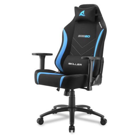 Silla gaming sharkoon sgs20 fabric negro - azul