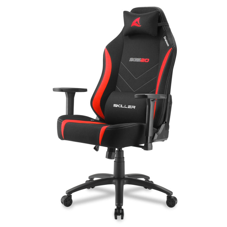 Silla gaming sharkoon sgs20 fabric negro - rojo