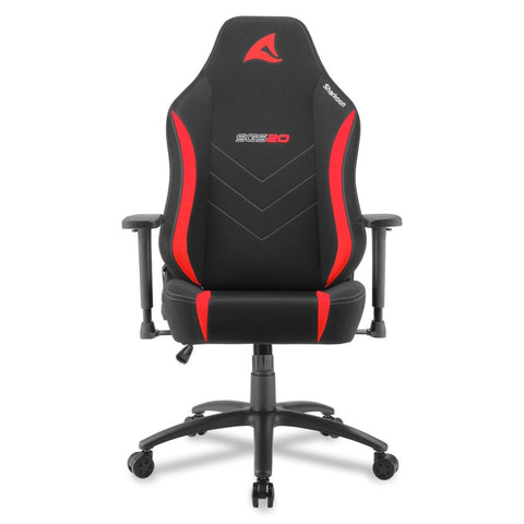 Silla gaming sharkoon sgs20 fabric negro - rojo