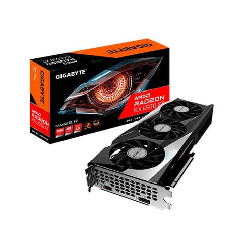 Tarjeta gráfica gigabyte rx 6500 xt gaming oc 4gb gddr6 1xdp -  1xhdmi -  1x6p