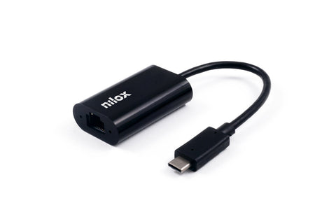 Cable adaptador nilox usb tipo c a ethernet macho - hembra