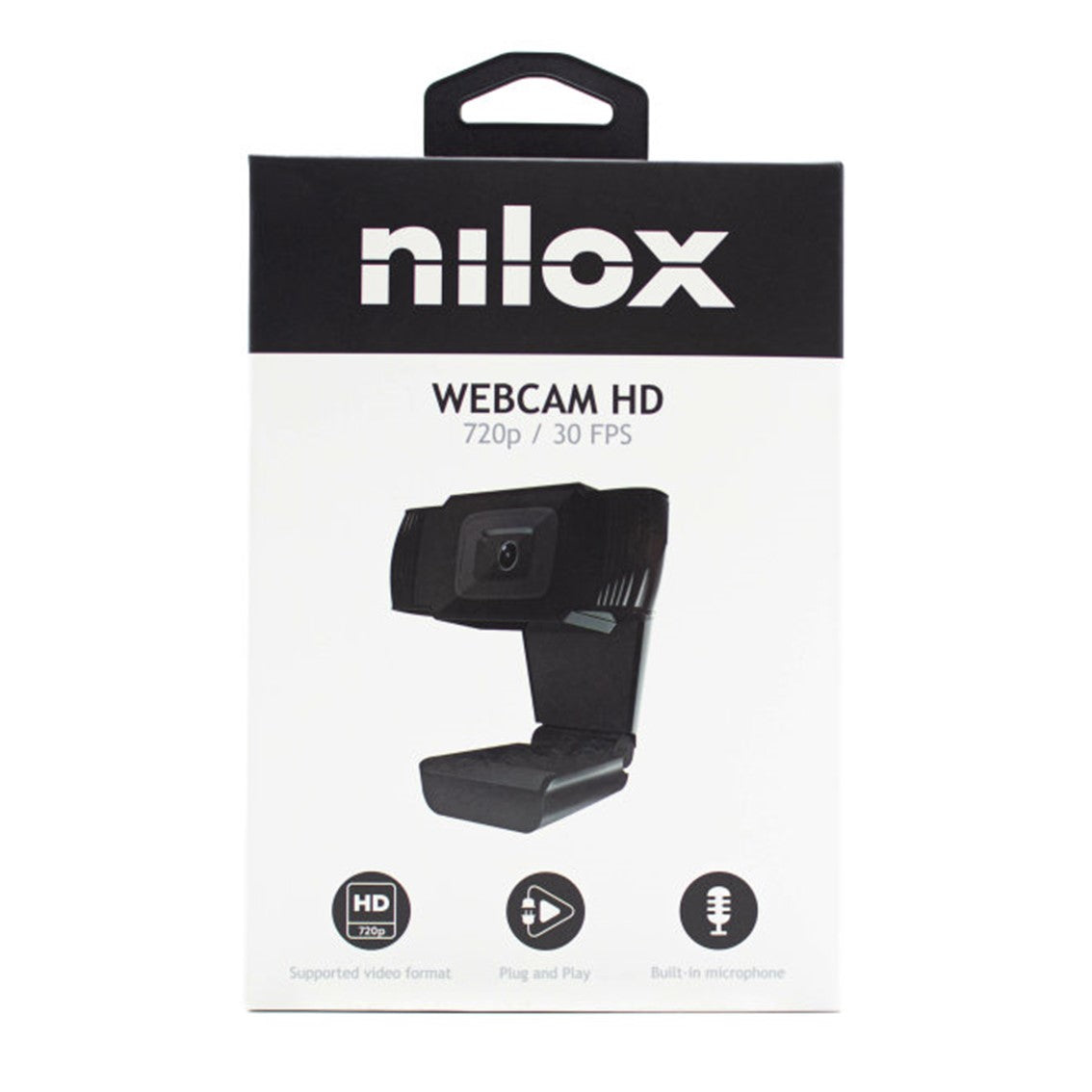 Webcam nxwc02 nilox hd 720p con microfono enfoque fijo