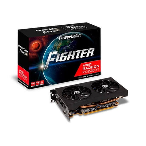 Tarjeta grafica powercolor radeon rx 6500 xt oc 4gb gddr6