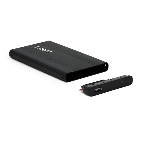 Caja externa tooq tqe - 2510b hdd - ssd 2.5pulgadas 9.5mm sata usb 2.0 negra