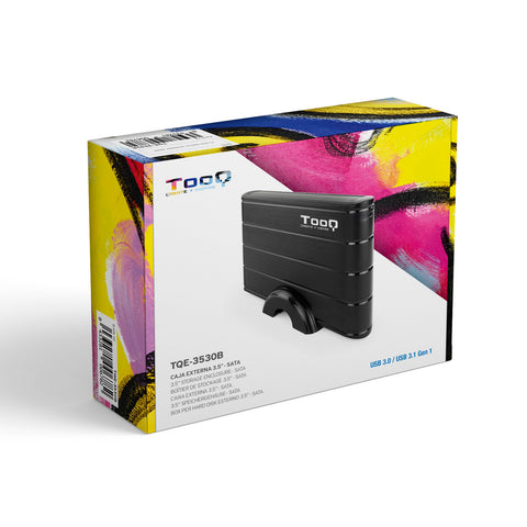 Caja externa tooq tqe - 3530b 3.5pulgadas sata usb 3.0 negro