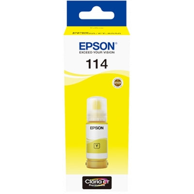 Botella tinta epson ecotank 114 amarillo 70ml