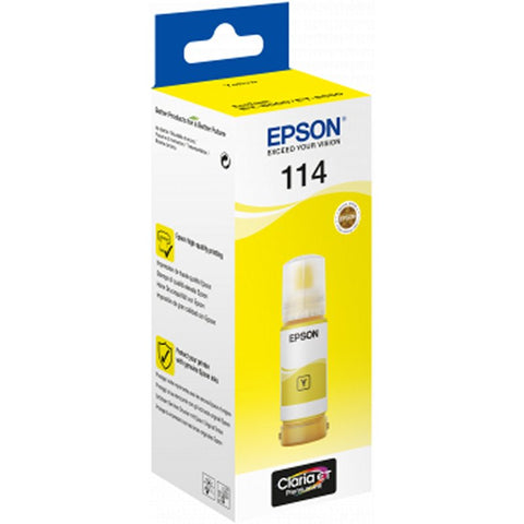 Botella tinta epson ecotank 114 amarillo 70ml