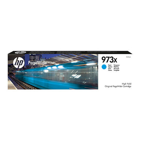 Cartucho tinta hp original cartridge nº 973x cian pagewide f6t81ae