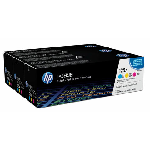 Multipack toner hp original laserjet 125 cf373am cmy