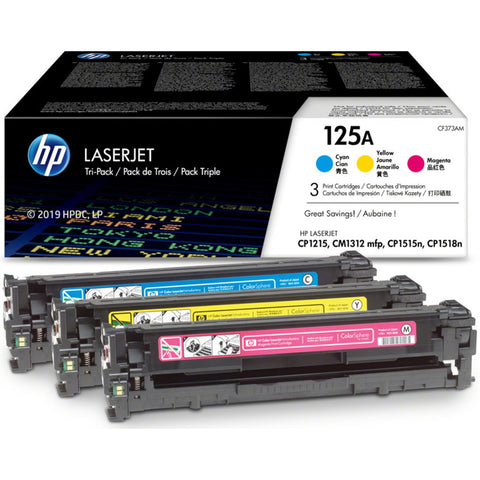 Multipack toner hp original laserjet 125 cf373am cmy