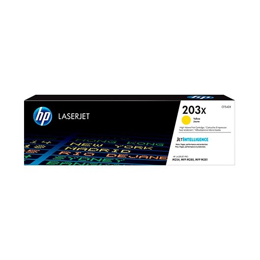 Toner hp original laserjet 203x yellow