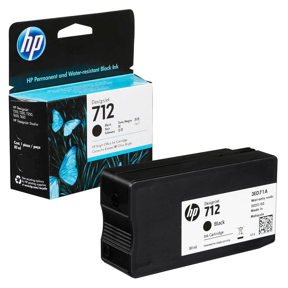 Cartucho tinta hp 712 negro xl