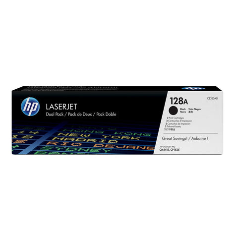 Multipack toner hp 128a pack ahorro negro x 2