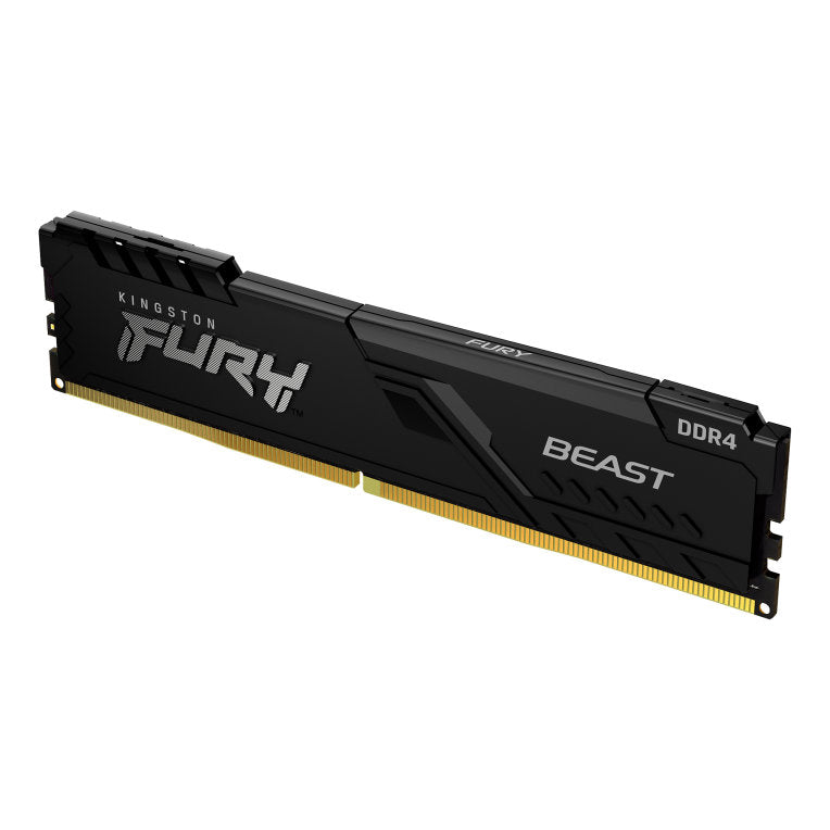 Memoria ram ddr4 32gb 2x16gb kingston - 3200mhz - pc4 - 25600 - fury beast - negro