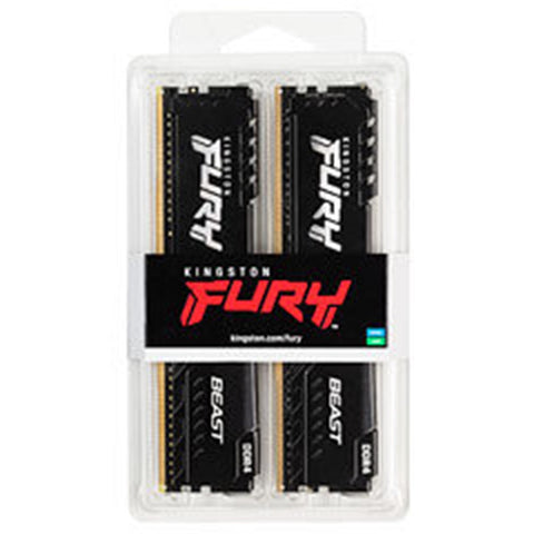 Memoria ram ddr4 32gb 2x16gb kingston - 3200mhz - pc4 - 25600 - fury beast - negro