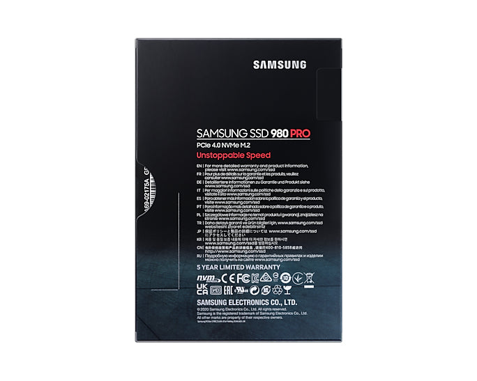 Disco duro interno solido ssd samsung mz - v8p2t0bw 980 pro 2tb nvme pcie m.2 v - nand cifrado