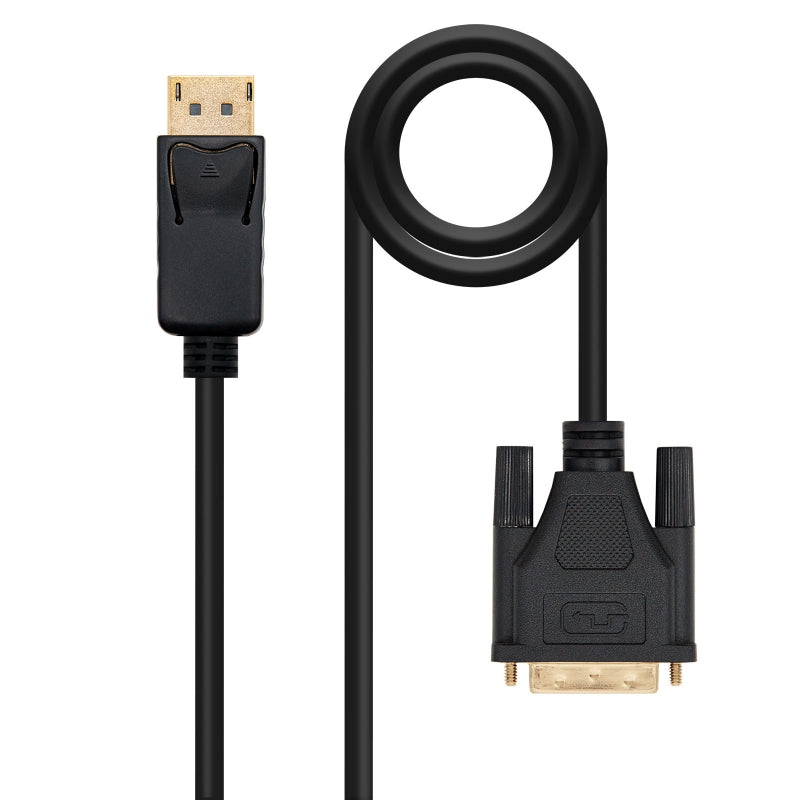 Cable displayport a dvi nanocable 2m negro -  macho - macho