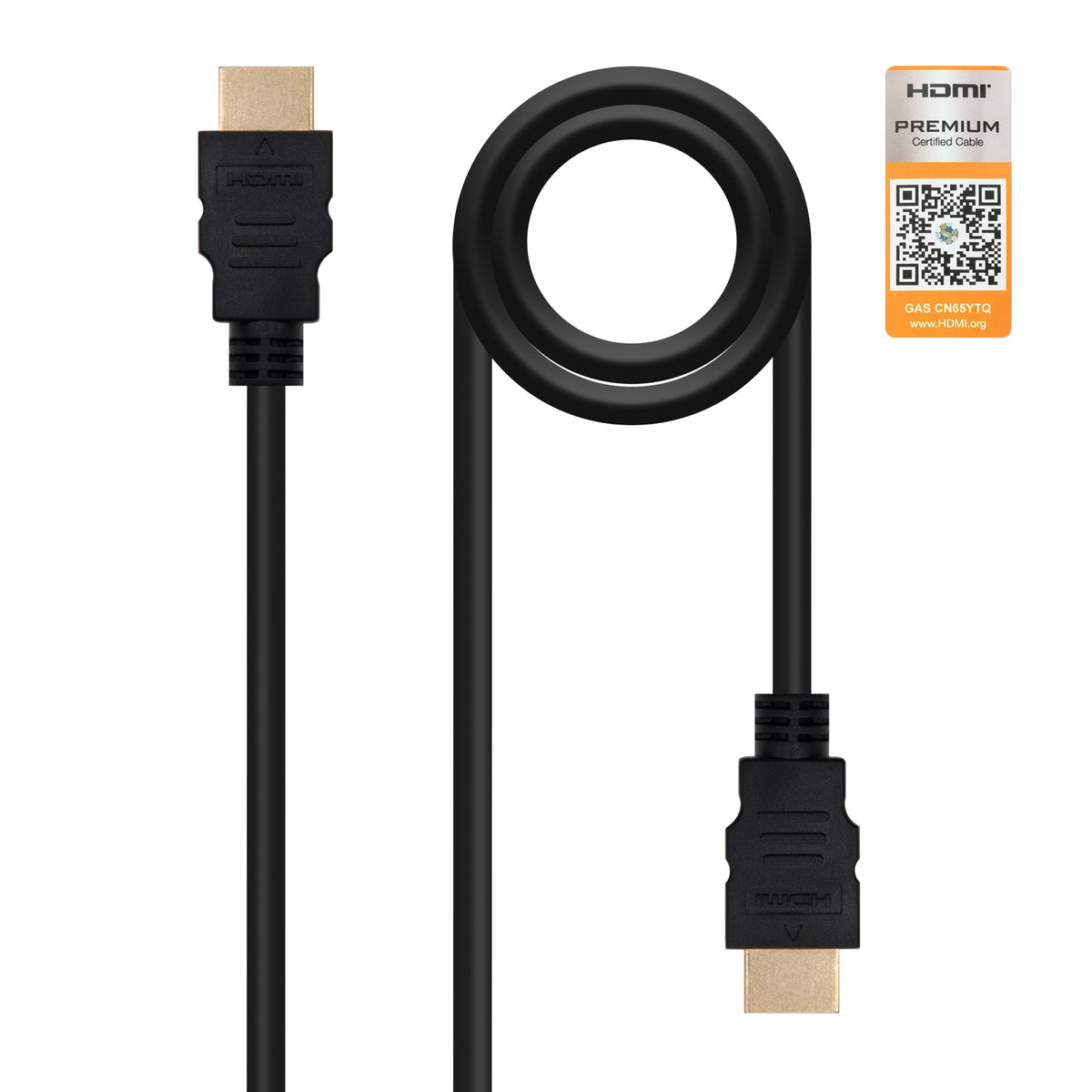 Cable hdmi v2.0 premium nanocable 1.5m negro -  macho - macho