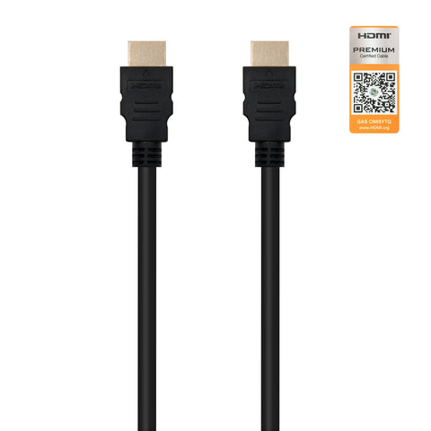 Cable hdmi v2.0 premium nanocable 1.5m negro -  macho - macho