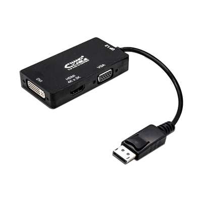 Conversor displayport a vga - dvi - hdmi nanocable 15cm -  macho - hembra