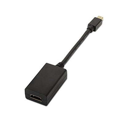 Cable nanocable conversor mini displayport a hdmi macho - hembra 15cm negro