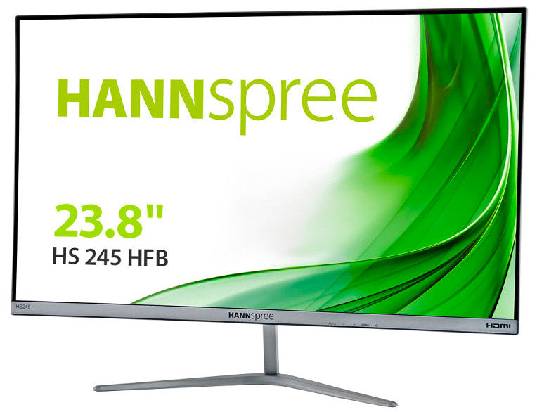 Monitor hannspree hs245hfb 23.8pulgadas ips 1920x1080 5ms vga hdmi altavoces gris titanio