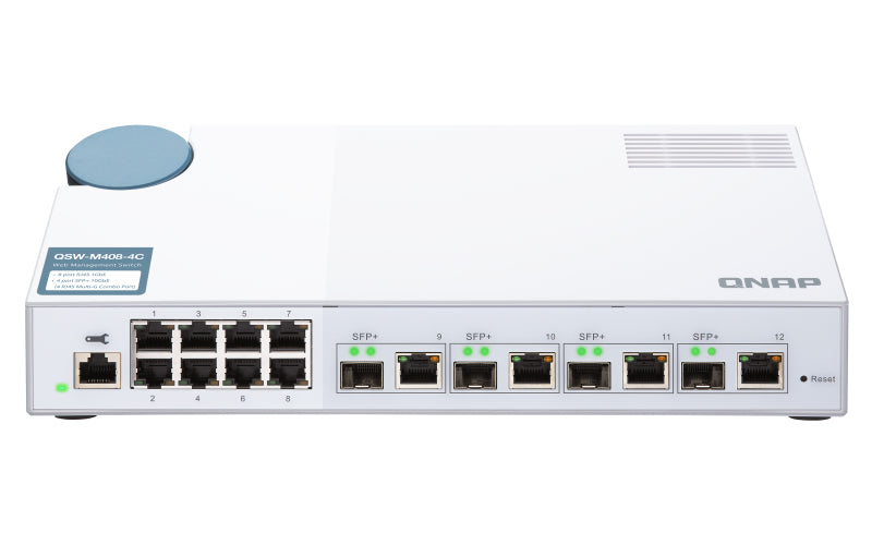 Switch qnap qsw - m408 - 4c l2 4x10gbe 8xgbe