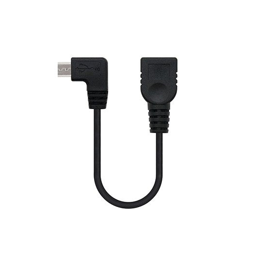 Cable otg nanocable usb 2.0 a micro usb 15cm -  macho - hembra