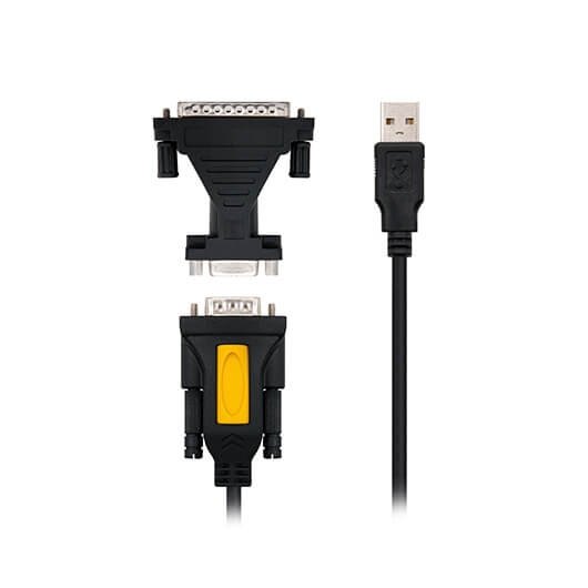 Cable conversor usb tipo a a rs232 nanocable 1.8m -  macho - macho -  incluye adaptador db9(h) a db25(m)