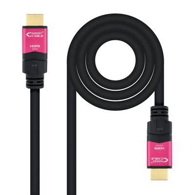 Cable hdmi 2.0 nanocable 4k 25m -  macho - macho -  negro