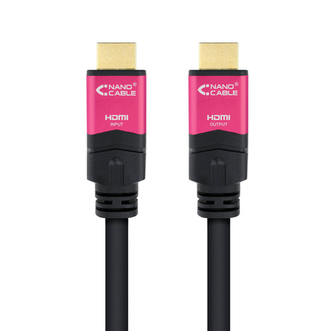 Cable hdmi 2.0 nanocable 4k 25m -  macho - macho -  negro