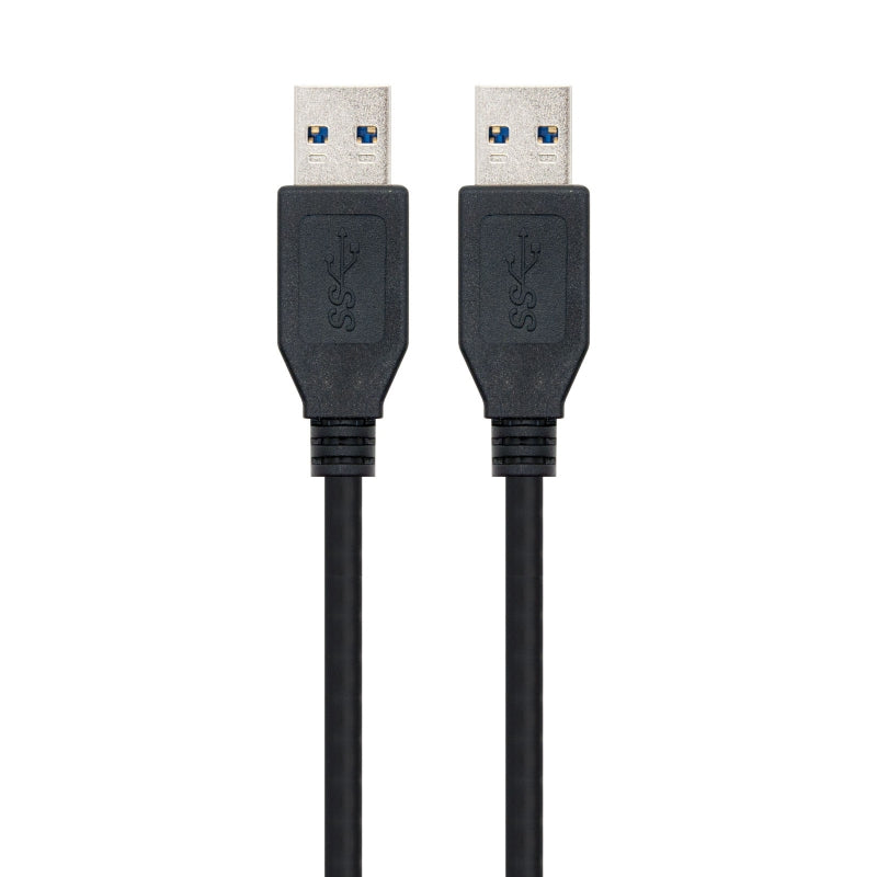 Cable usb 3.0 tipo a nanocable 1m -  macho - macho -  negro