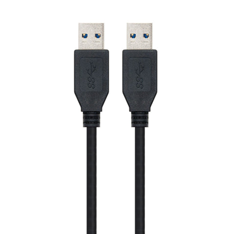 Cable usb 3.0 tipo a nanocable 1m -  macho - macho -  negro