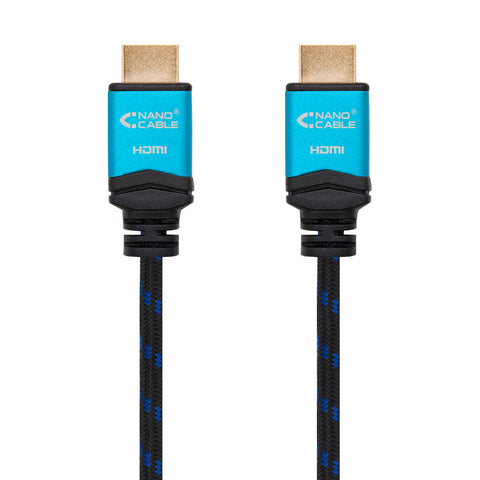 Cable hdmi 2.0 nanocable 4k 0.5m -  macho - macho -  negro