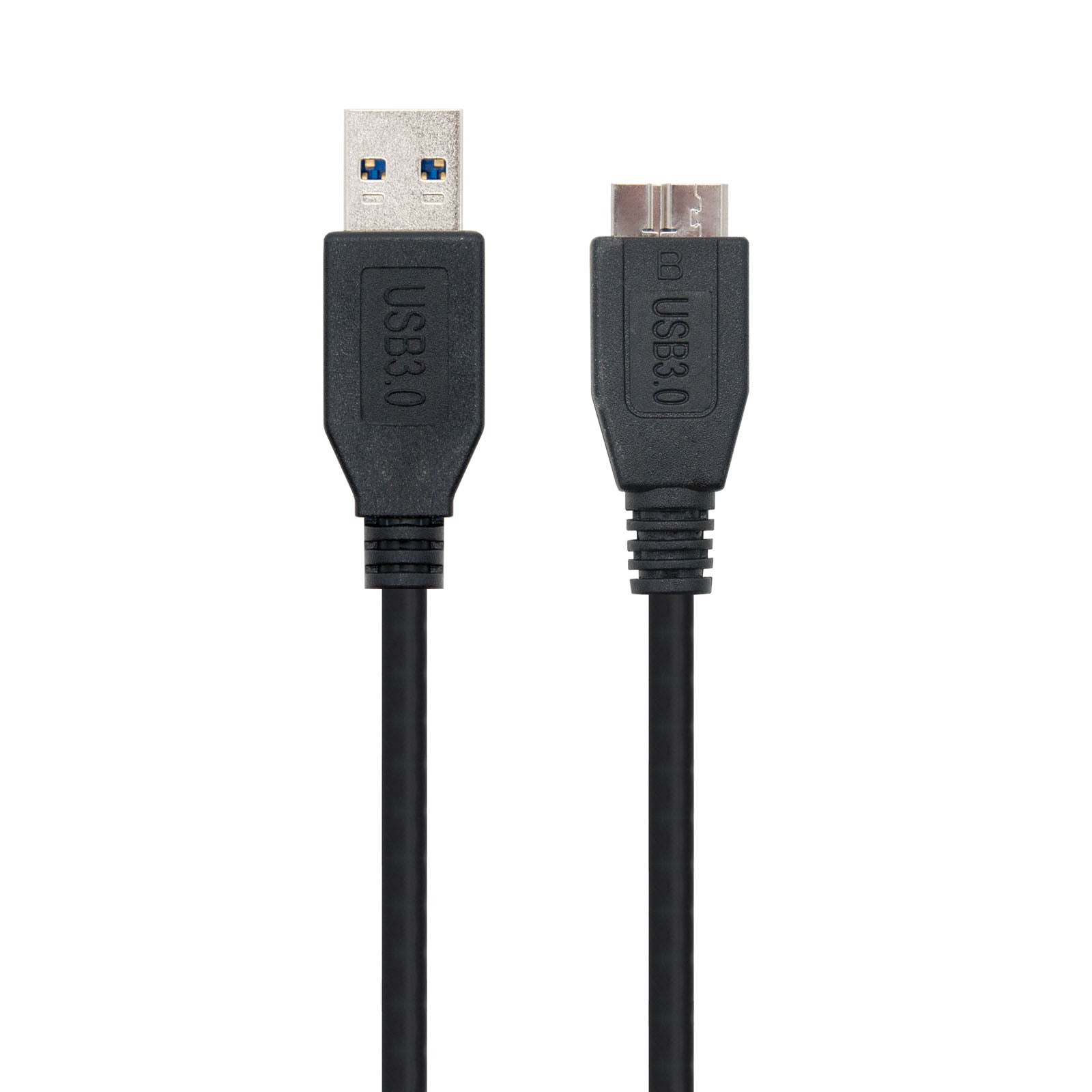 Cable usb 3.0 tipo a a micro usb tipo b nanocable 2m -  macho - macho -  negro